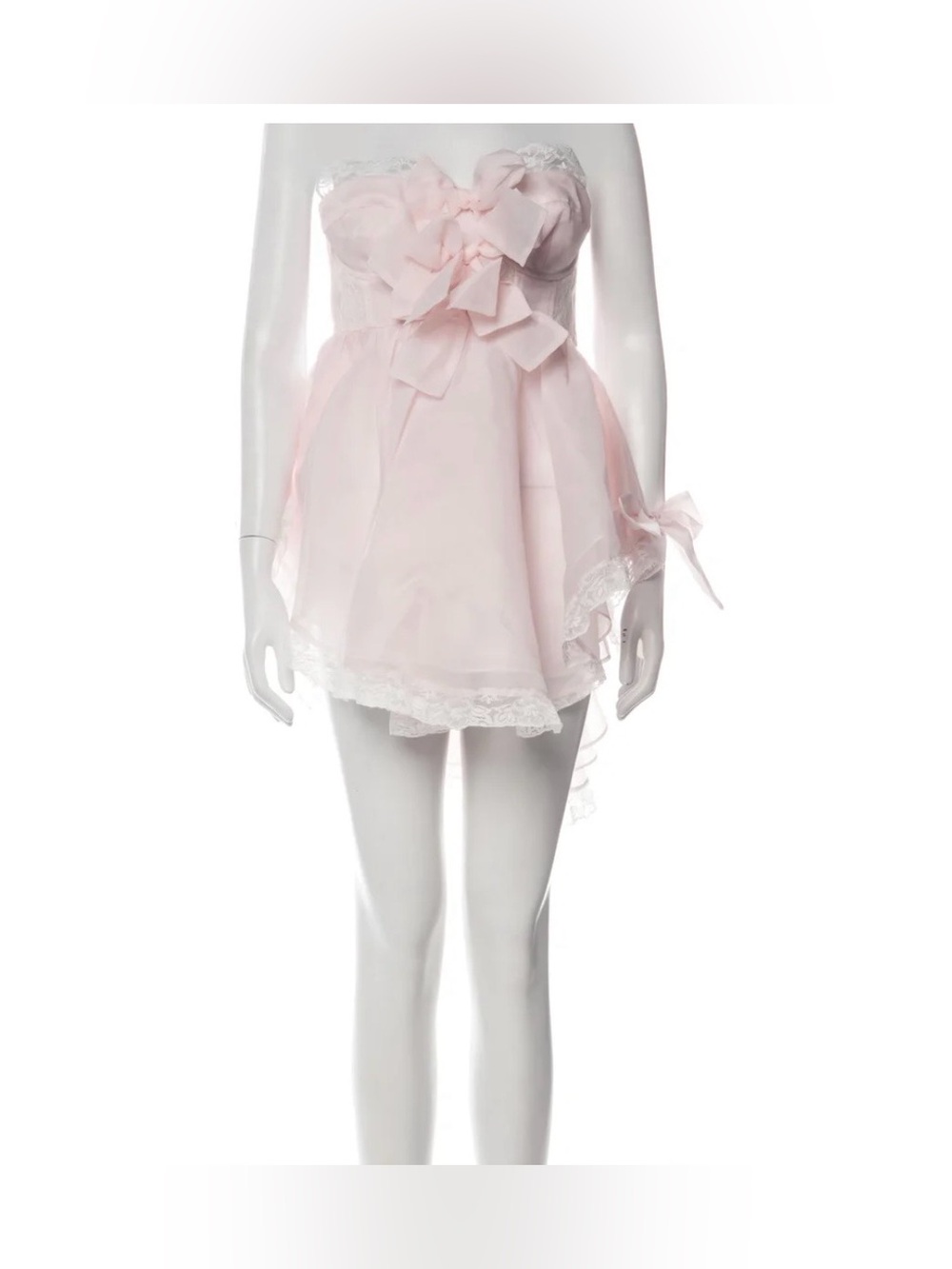 NWT Selkie The Evening Sand Cake Shop Mini Dress Size S (light Pink/Cream Lace)